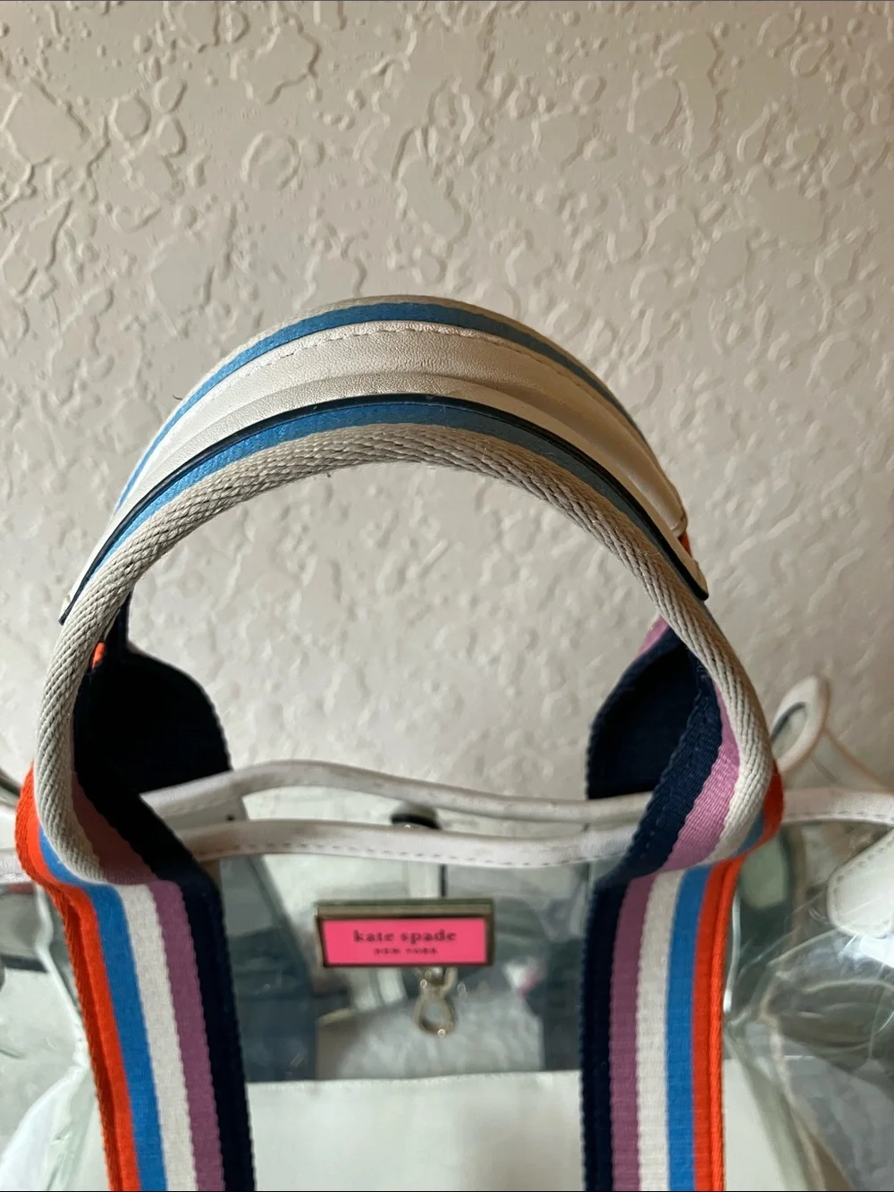 kate spade: Sam See-Through Medium Satchel Tote- Shoulder Strap- flaws